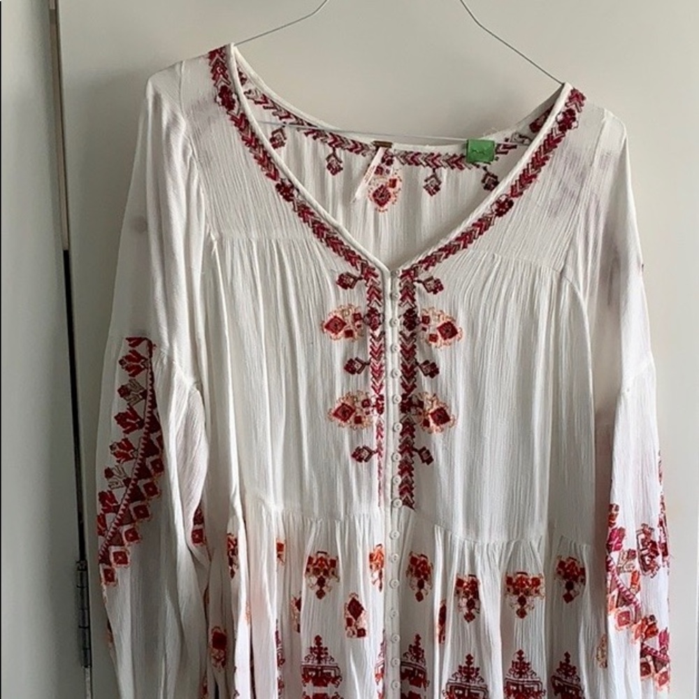 Free Peple flowery blouse!